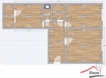 2-izbový byt na predaj, Vráble – sídl. Žitava, 53 m2 - 3