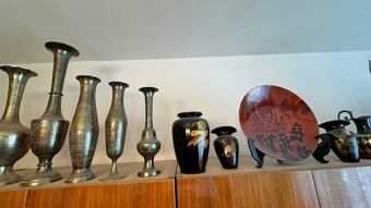 Orientalne mosadzne vazy, misky, taniere - 3