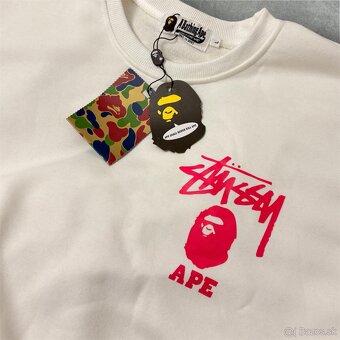 Stüssy x bape mikina - 3