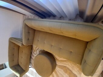 Sedacka 3+2 + taburetka - 3