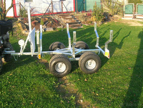 Přívěsný vozík 2 v 1 vyvážačka dřeva - 3