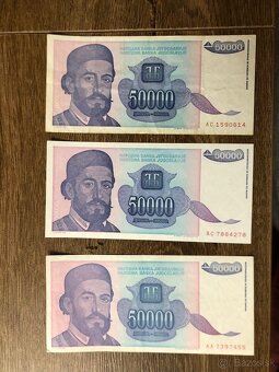 Bankovky JUHOSLAVIA 3 - 3