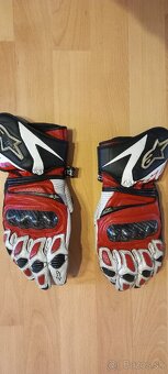 Kožená kombinéza Alpinestars + rukavice veľkosť cca na 180cm - 3
