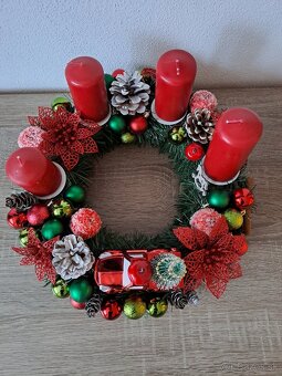 ADVENTNÝ  VENIEC S AUTÍČKOM  A ZO SVIEČKAMI - 3