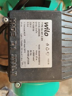 Predám vodárničku Wilo wj 401 x em - 3