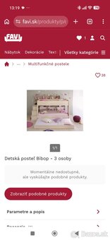 Dvojposchodova posteľ Bibop - 3