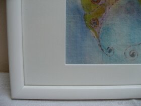 "Malá morská víla" - batika na plátne - 3
