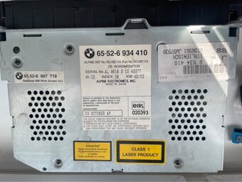 Predam originál bmw rádio 16:9 2-din e46 e39 e53 - 3