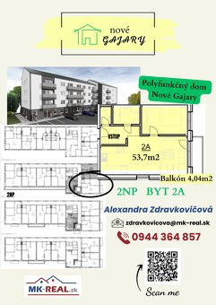 Na predaj 2 -izbový byt v projekte NOVÉ GAJARY -SKOLAUDOVANÉ - 3