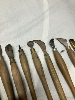Staré kožiarske ručné nástroje – komplet sada - 3
