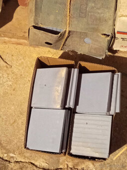 staré modré retro obkladačky - 3