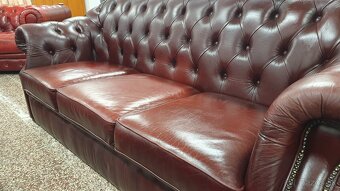 Chesterfield štýl,kožená sedačka 3+1,VIANOČNÁ ZĽAVA - 3