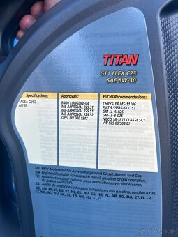 Motorový olej 5w-30 5L - 3