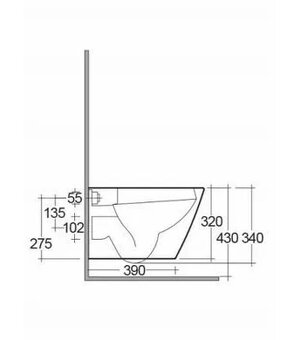 závesné wc RAK Feeling Resort - 3