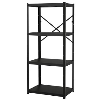 Ikea Bror - oceľové regále 85x55x190 cm - 3