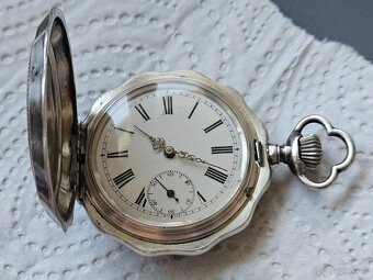 Strieborné, vreckové hodinky,precision. - 3