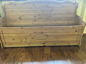 Masívna drevená lavica s úložným priestorom - 3