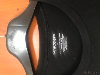 EMPORIO ARMANI originál black pánske tricko XL - 3