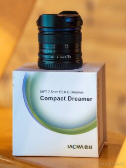 Predám objektív Laowa 7,5mm f/2 pre systém MFT 4/3 - 3