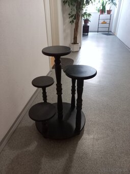 Stojan na kvetiny dreveny - 3