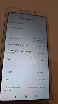 Xiaomi redmi 6 3/32GB android 9 dual sim. - 3