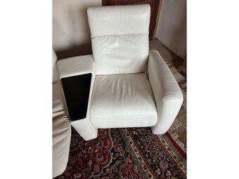 Kožená relaxační sedací souprava 2+1+1, 3193 - 3