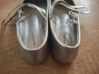 Nové strieborné balerínky Gate/Fisherfield 36 - 3