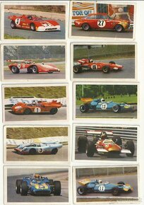 Vkladané obrázky Motosprint a Autosprint zo žuvačiek 1975 - 3