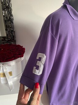 Ralph Lauren pánska fialková polokošela - 3