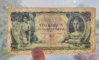 100 kč, 1931 seria U, Československo - 3
