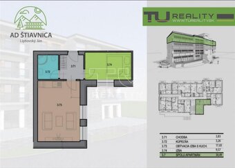 EXKLUZÍVNE iba v TUreality ponúkam 2 izb. apartmán /35m2... - 3