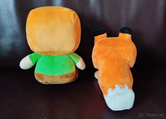 Plyšáky Minecraft Alex a líška v top stave - 3