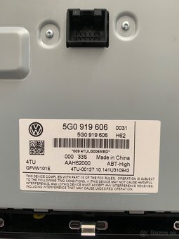 Autorádio, navigácia Volkswagen Passat B8, 5G0919606 - 3