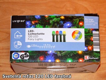 Svetelna retaz 120 LED 9m farebna - 3