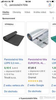 4 kusy sádrokartón ,paroizolacna fólia - 3