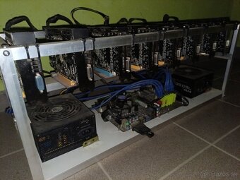 Predám mining RIG - 8 GPU - 3
