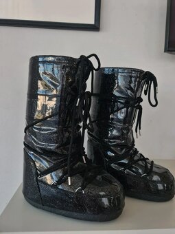 Moon boot gliter icon black- snehule - 3