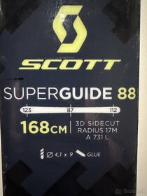 Predám skialp set Scott superguide 88/168 - 3
