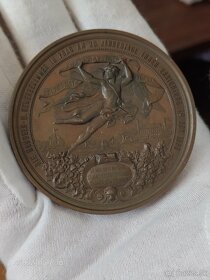 AE medaila - Rakúsko Uhorsko, 1880, zbierkový stav UNC - 3