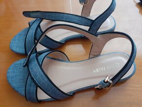 Damske modré sandále - 3