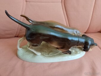 Porcelánova soska psy Royal dux - 3