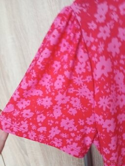 Dámske letné zavinovacie ružové šaty M/L - 3