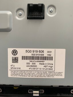 Autorádio, navigácia Volkswagen Passat B8, 5G0919606 - 3