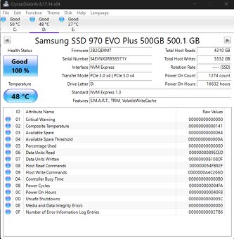 Samsung 970 EVO PLUS 500 GB – TOP stav - 3
