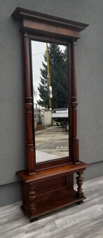 Zrkadlo stojanové vo Wilhelminiánskom štýle. - 3