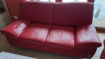 Kožená sedacia súprava 3+2+tab - 3