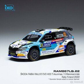 Modely Škoda Fabia Rally2 EVO 1:43 IXO - 3