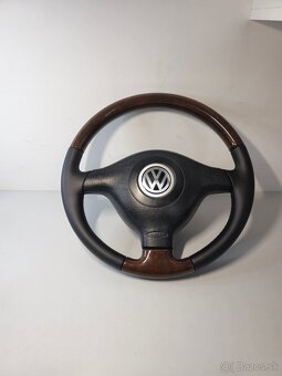 Drevený volant BORA GOLF PASSAT SHARAN T4 - 3