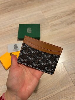 Goyard cardholder /peňaženka - čierno/hnedý (GO1) - 3