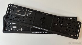 Range Rover podložky pod SPZ - 3